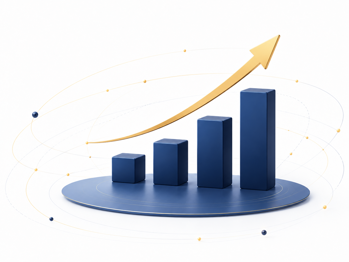 Illustration showing technology-enabled performance growth